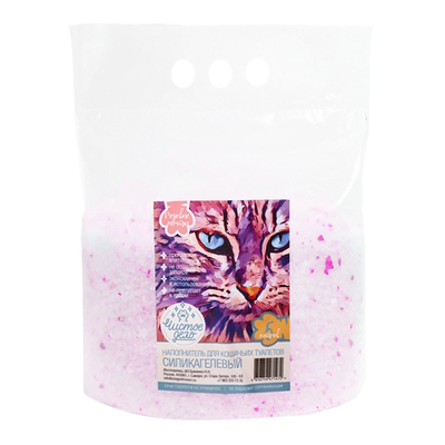 Силикагелевый наполнитель Чистое дело "Розовые мечты" для кошачьего туалета