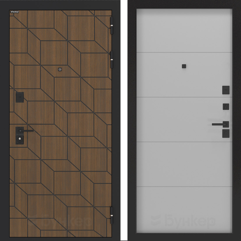 Дверь Входная Бункер BN-03 ФЛ-649 Грей Софт, металлическая