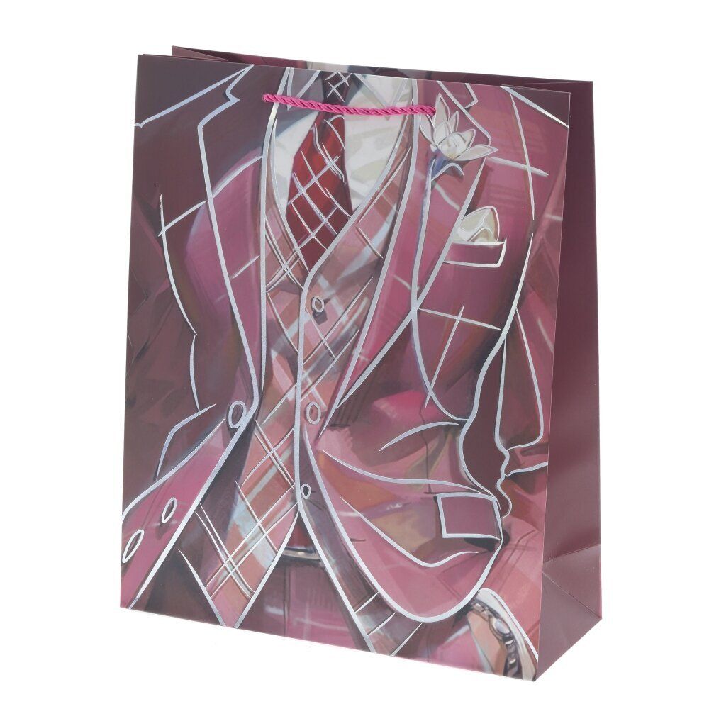 GAEM Пакет подарочный M (бумага 210г/м2, блок микс 12шт), L26 W10 H32 см, 4в.