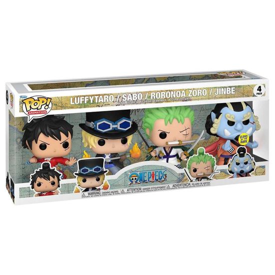 Фигурка Funko POP! Animation One Piece Luffytaro,Sabo,Roronoa Zoro,Jinbe (GW) 4PK 69107 / Фигурка по мотивам аниме "One Piece", Луффи/Зоро/Сабо/Дзимбэй