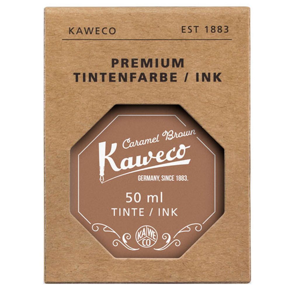Флакон с чернилами для перьевой ручки KAWECO Caramel Brown