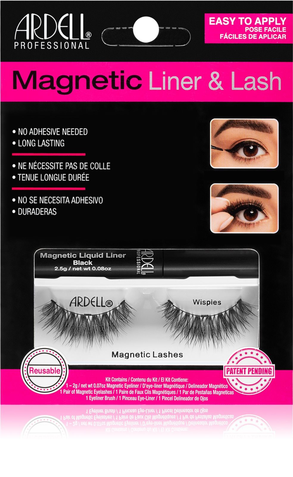 Ardell Magnetic Liner & Lash - магнитные ресницы для ресниц /  typ Wispies   / GTIN 074764649201
