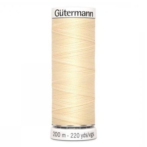 Нить Sew-All 200 м, Gutermann, 610 св.кремово-желтый