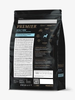 Сухой корм для взрослых собак Premier Dog Adult Mini мелких пород с чувствительной кожей лосось с индейкой 1кг