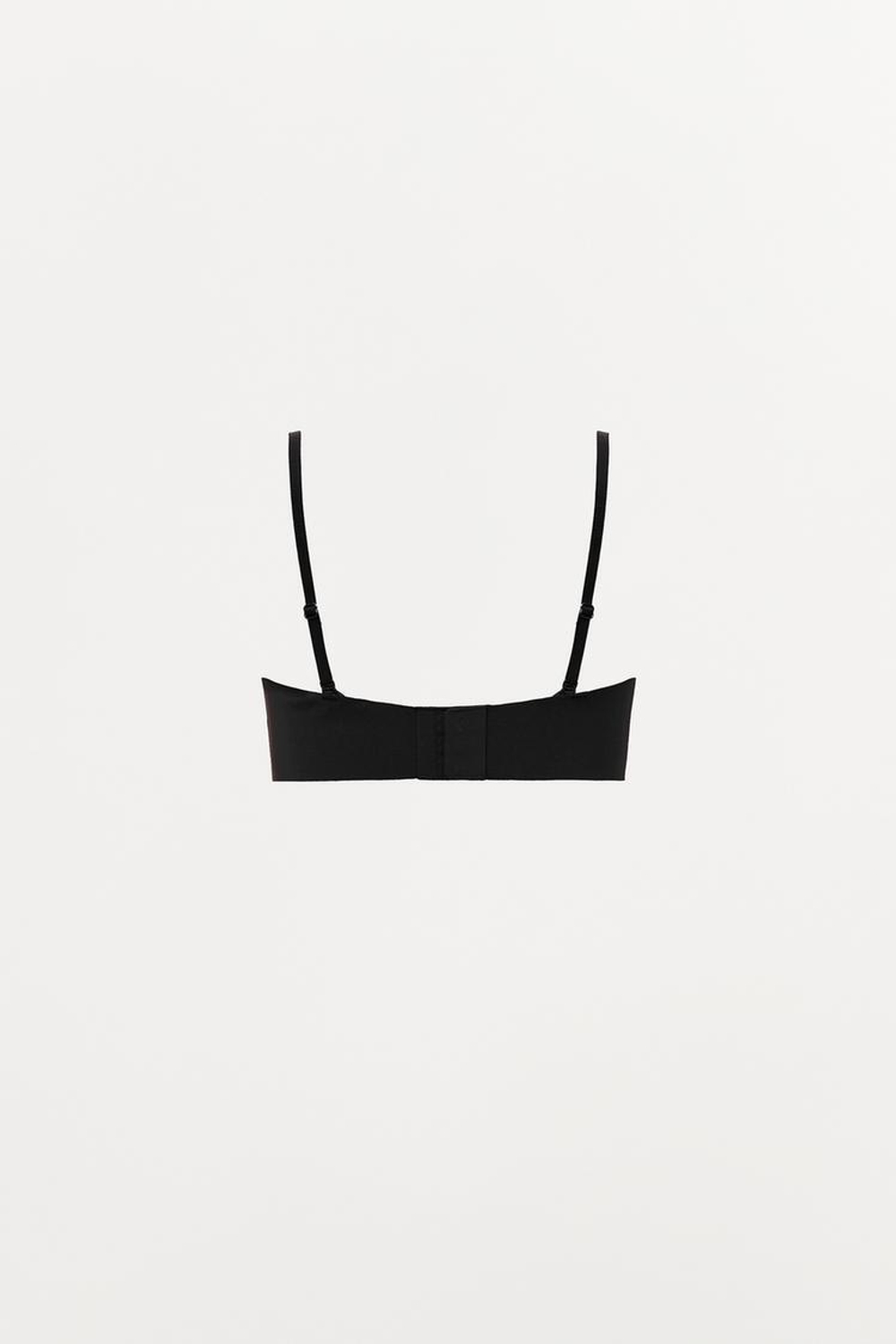 ZARA БЮСТГАЛЬТЕР БАНДО ИЗ СМЕСОВОГО ПОЛИАМИДА НА БРЕТЕЛЯХ, ЧЕРНЫЙ