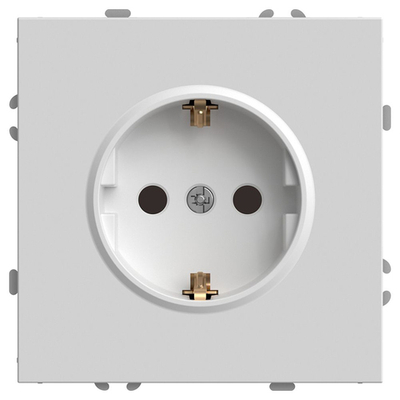 Розетка 1-местная с з/ш, с/з (механизм), СЗК, STEKKER, 250В, 16А, серия Эмили, RST16-5110-01ZK, белый фарор, soft touch 50235