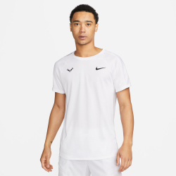 Мужское теннисное поло Nike Dri-Fit RAFA MNK Challenger T-Shirt Men - White