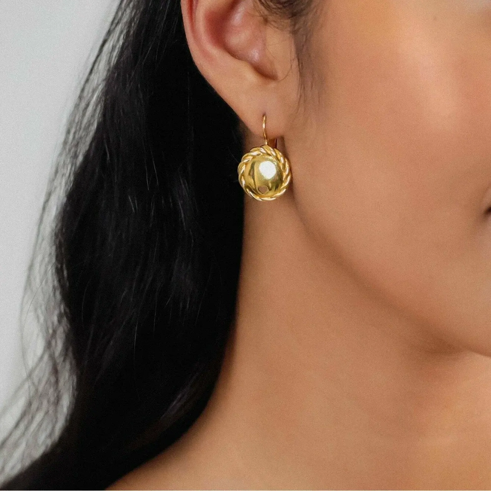 Серьги ORI TAO, Merida, крученый, OT24.2-12-32049 (золотистый)