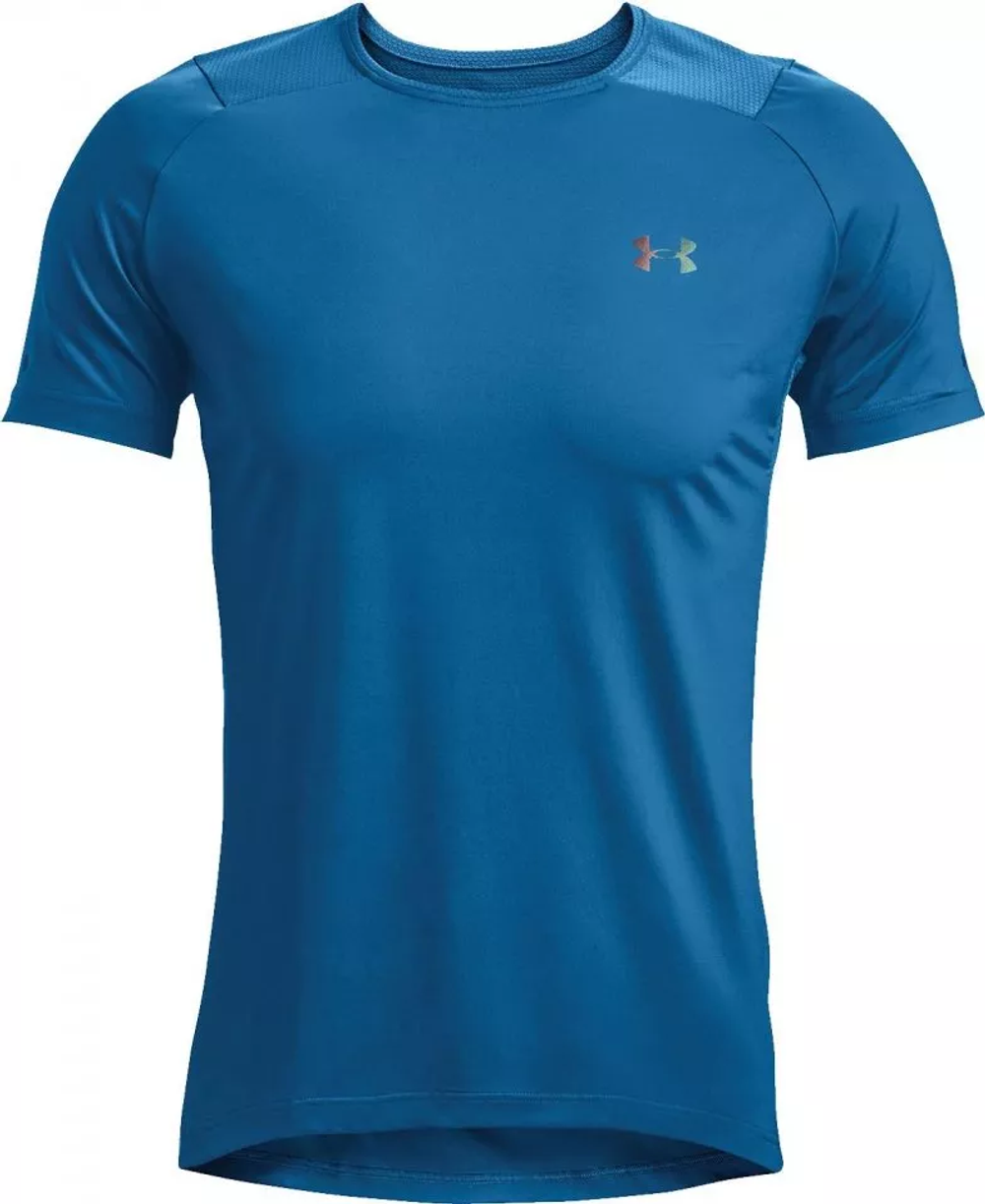 Мужская теннисная футболка Under Armour Men's UA Rush™ 2.0 Vent Short Sleeve - cruise blue/black