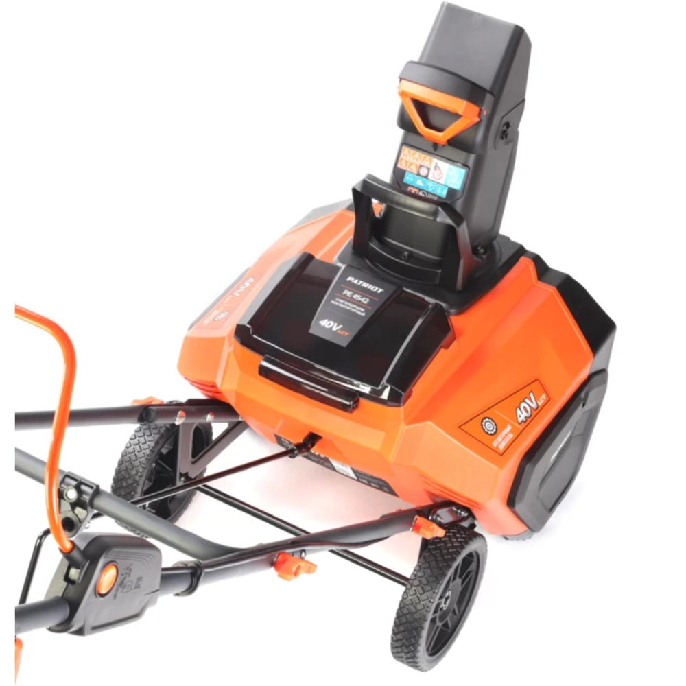 PATRIOT PE 4542 LCT 40V 40В аккумуляторный снегоуборщик (2 x 4 Ач, ЗУ) ковш 50 см, выброс 6 м 426302232