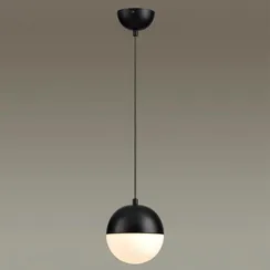 4958/1 PENDANT ODL22 471 черный/металл/белый/стекло Подвес E27 1*40W PINGA