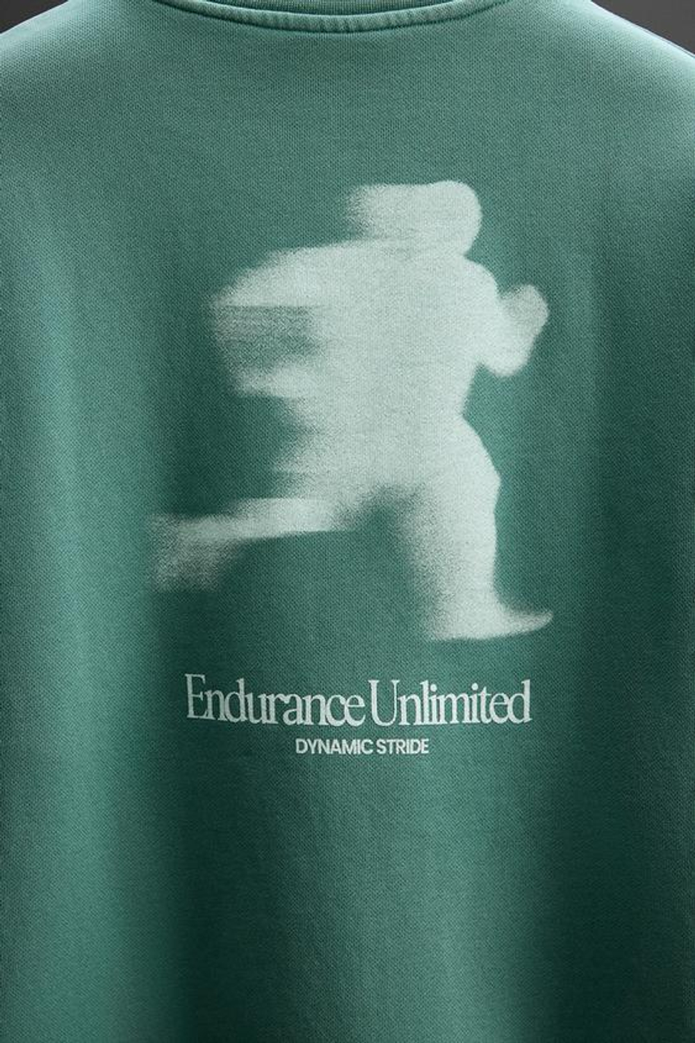 ZARA ТОЛСТОВКА С КРУГЛЫМ ВЫРЕЗОМ И ПРИНТОМ, БИРЮЗОВЫЙ