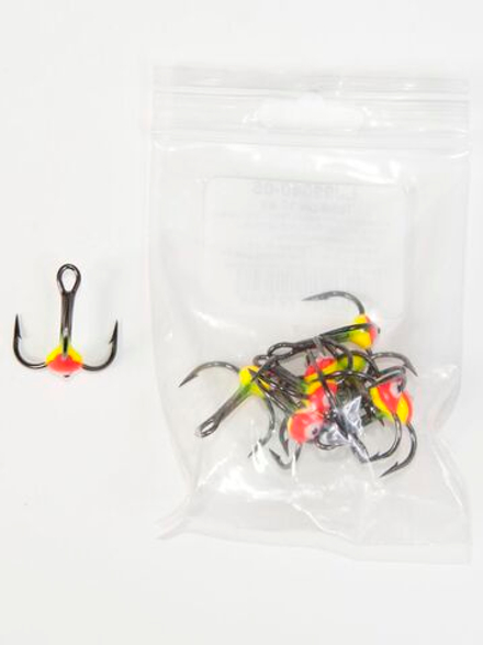 Крючок-тройник для приманок Lucky John с каплей цвет. разм.006/05