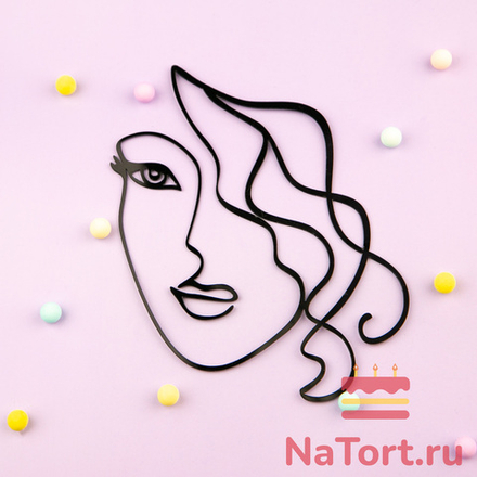 Украшение для торта «Силуэт нежность»