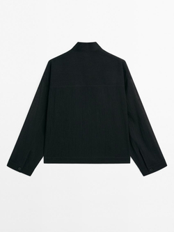 Massimo Dutti Рубашка из 100% хлопка, черный