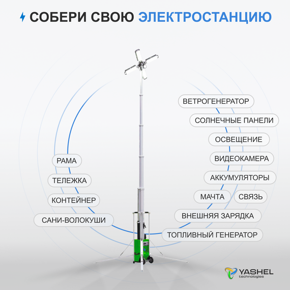 Передвижная мачта освещения, YASHEL Technologies Передвижная мачта освещения, фото №974186480