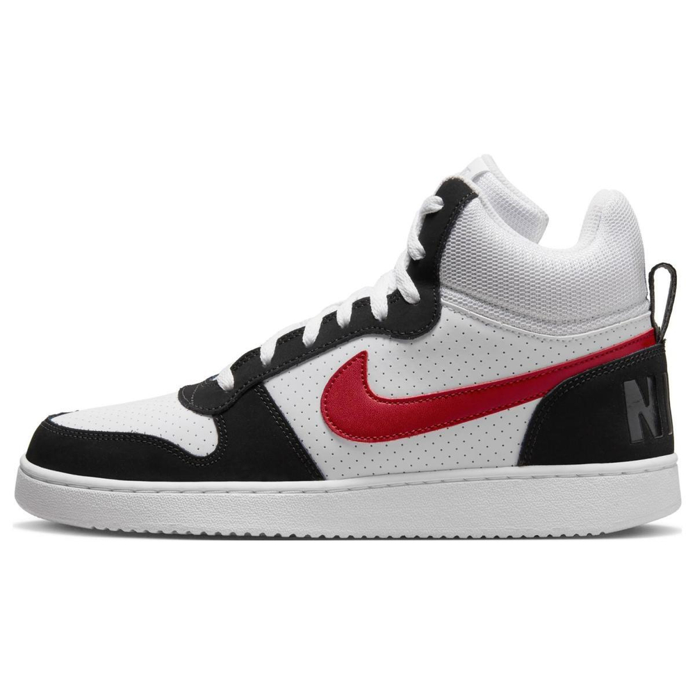 Кроссовки Nike Court Borough Mid White Red Black
