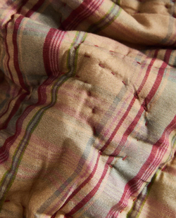 Zara Home - Хлопковое полосатое одеяло, бежевый, 140x190 см