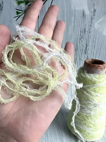 пряжа для вязания травка пушистая сетка