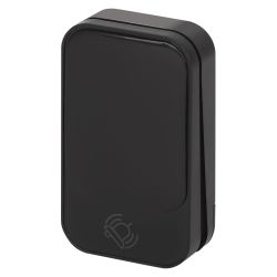 Звонок дверной ЭРА KINETIC C102 беспроводной LED подсветка от сети чёрный 38 мелодий | Электрозвонки беспроводные