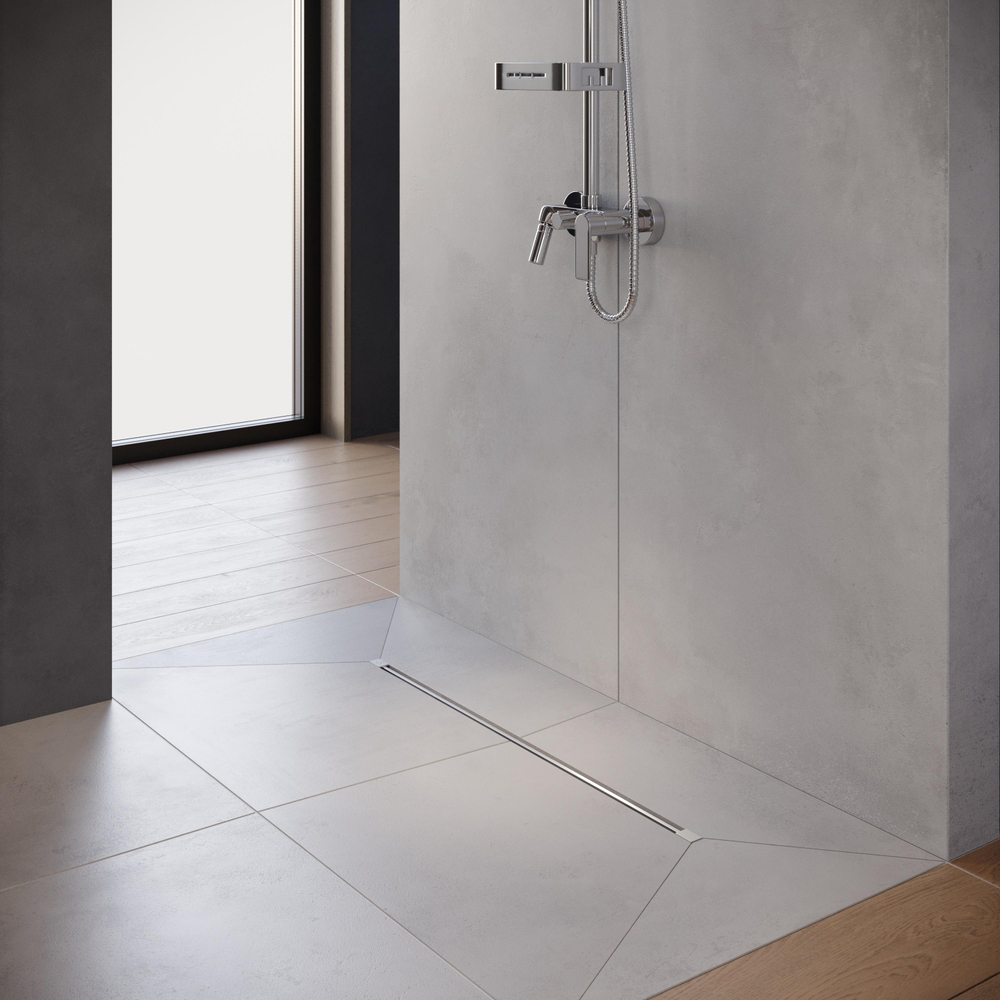 Душевой трап (лоток) CK DRAIN SET 1119-11075 75 см, решетка хром, с сифоном