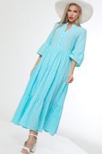 Платье Любим яркое, блю DStrend (Акция)