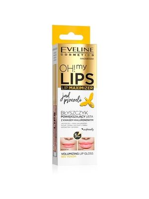 Eveline Блеск для увеличения объёма губ - "пчелиный яд" серии Oh! My Lips – Lip Maximizer, 4,5мл