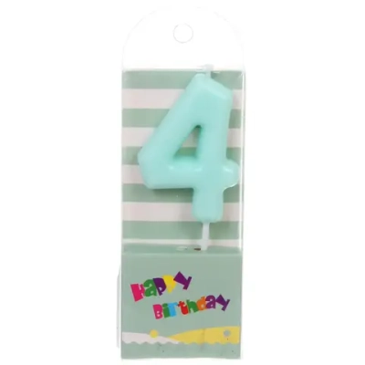 Свеча для торта Цифра Праздник «4» 9 см