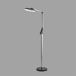 8332/15FL LEDIO LN26 458 темно-серый, металл/пластик Торшер LED 15W 3000/4000/6000K ССТ/диммер/LCD 220-240V GENRI