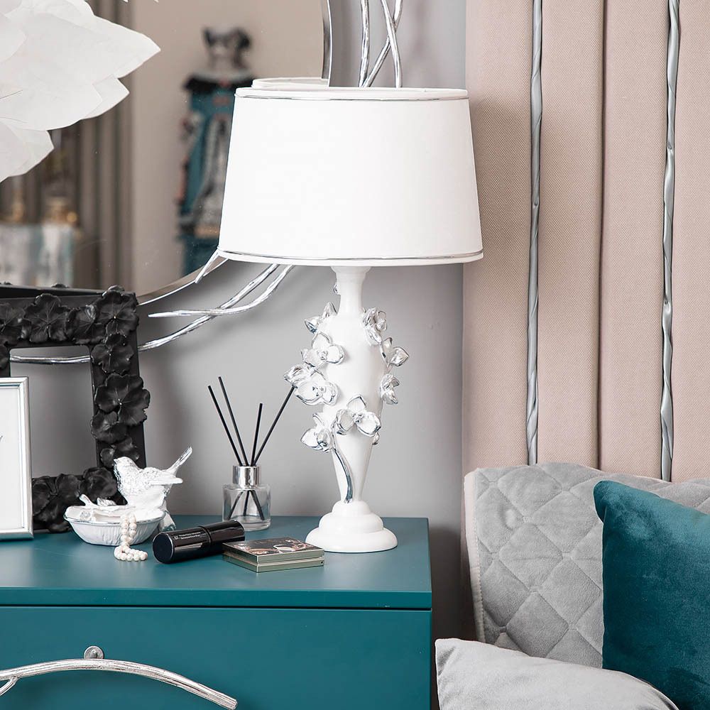 Настольная лампа Орхидея Лира Айс Тюссо Снег