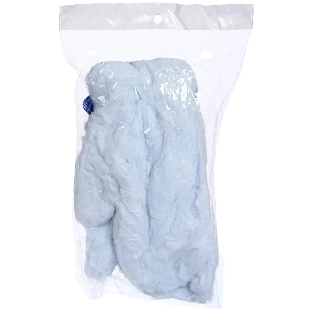 Варежки женские с мягким ворсом «Zima», цвет голубой, эластичный манжет 6см, на шнурке, цвет небесная ниагара, 12,5*26см, ( пакет с подвесом)