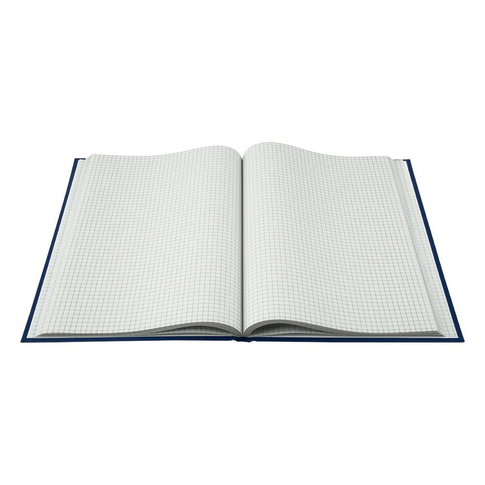 Книга учёта А4, 96л., клетка, обл. твердая 7БЦ, блок офсет, Спейс, синяя