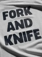 Футболка Hardlunch оверсайз F&K меланж серая