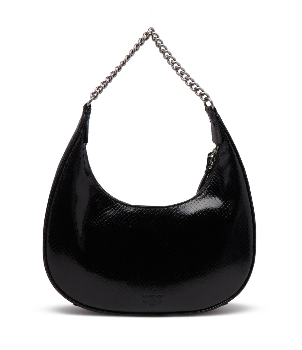 Кожаная сумка хобо brioche classic Pinko - черный(101526 A180)