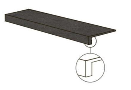 Фронтальная ступень POETRY STONE RELOADED GTOP.BASALTINA DARK NAT R (PF60017677)