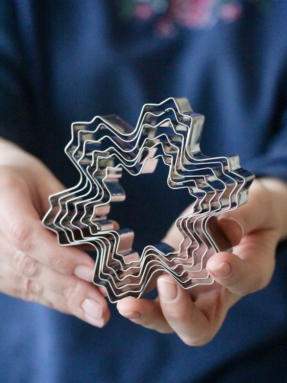 Набор каттеров для вырезания снежинок ( 6 штук)