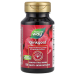 Nature's Way, Ginkgold®, улучшенная формула экстракта гинкго, 150 таблеток (60 мг в 1 таблетке)