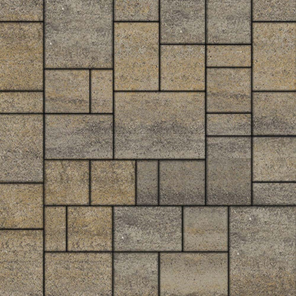 Тротуарная плитка МЮНХЕН - Искусственный камень Базальт, комплект из 4 видов плит