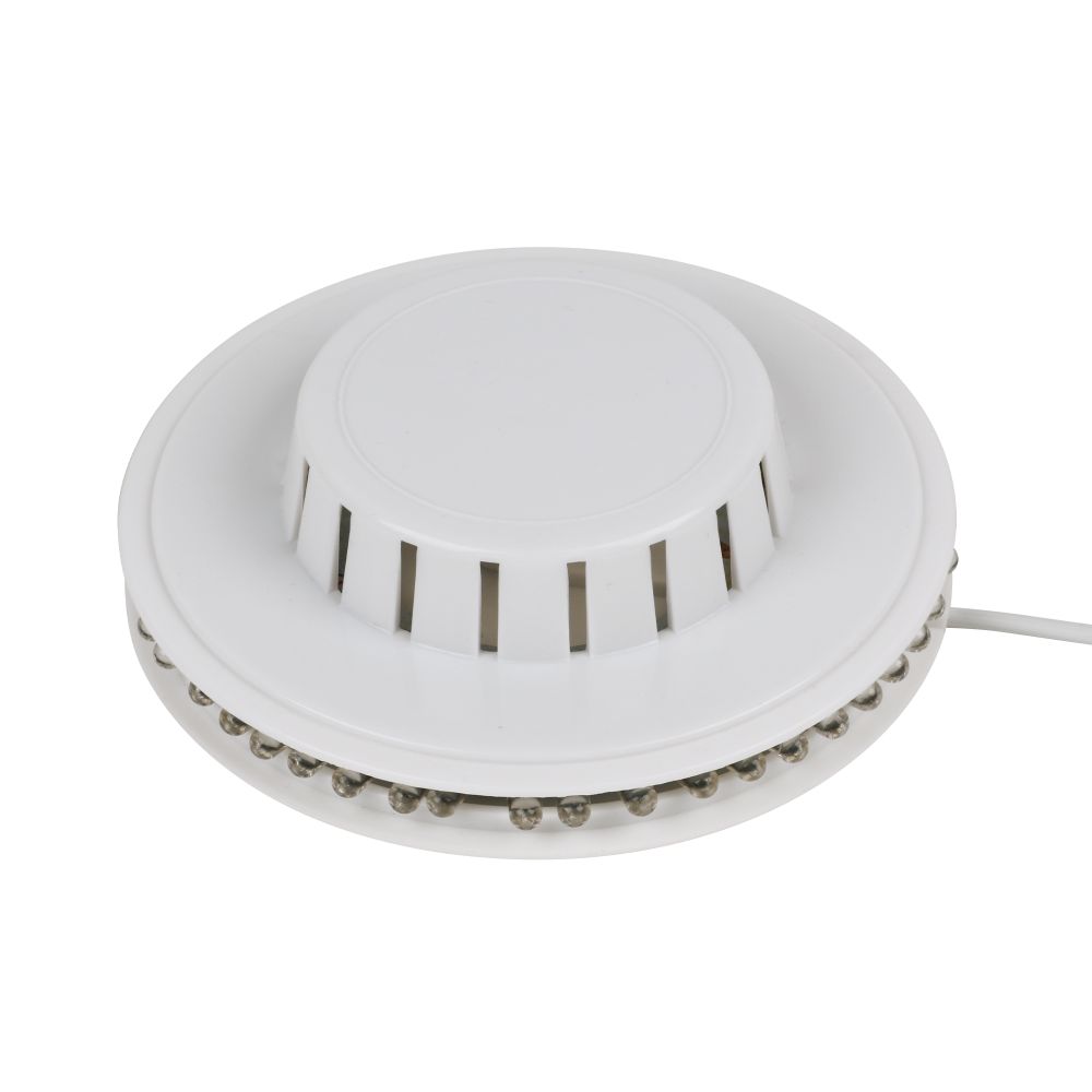 Светодиодный светильник-проектор ULI-Q304 2.5W-RGB WHITE. Напольный. Серия DISCO. многоцветный. Горизонтальная проекция. ТМ VOLPE. Кабель с вилкой. 220В. Цвет корпуса белый.