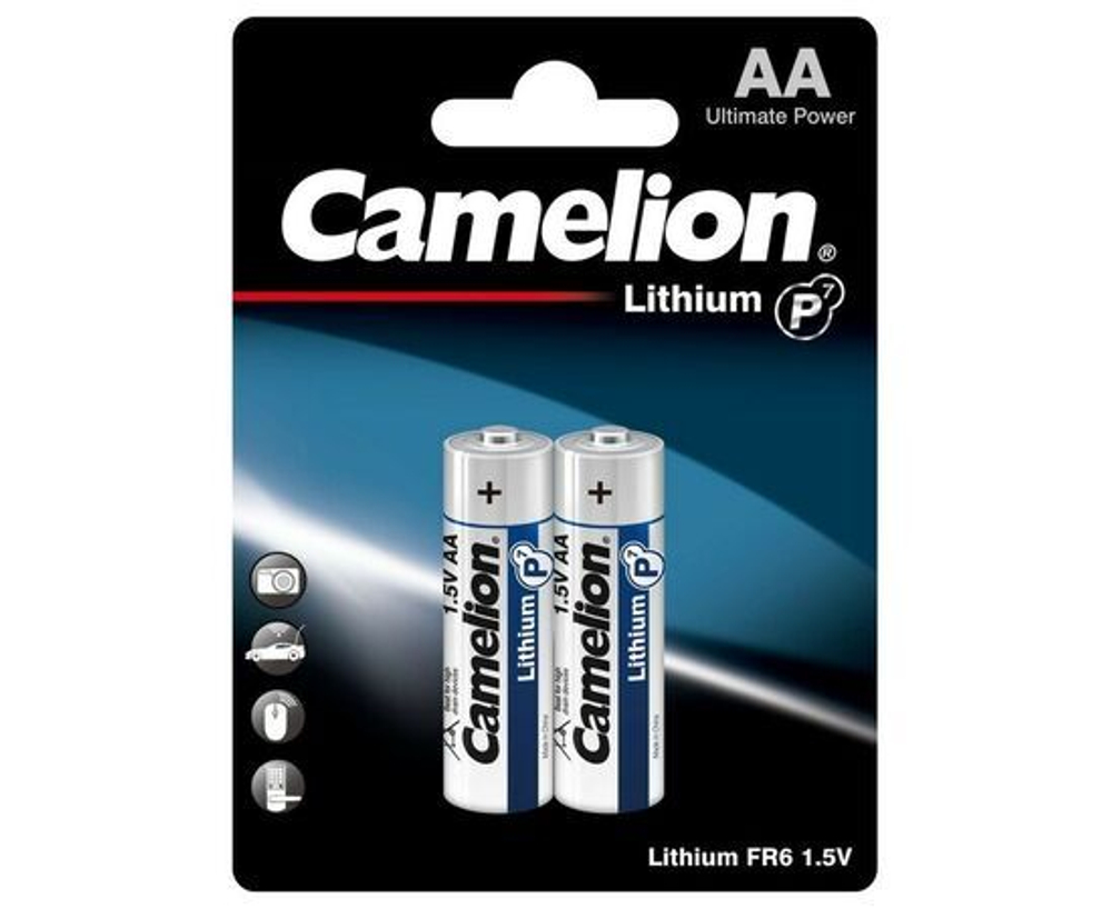 Батарейка AA Camelion Lithium bl2 fr6