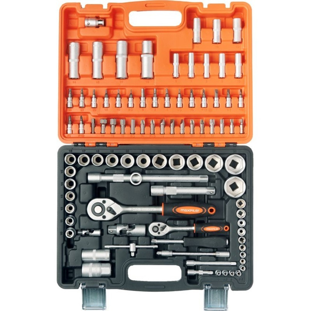 Набор инструмента MAXPILER MXT-94-SET (94 предмета, 1/2" и 1/4", CrV)   MXT-94-SET