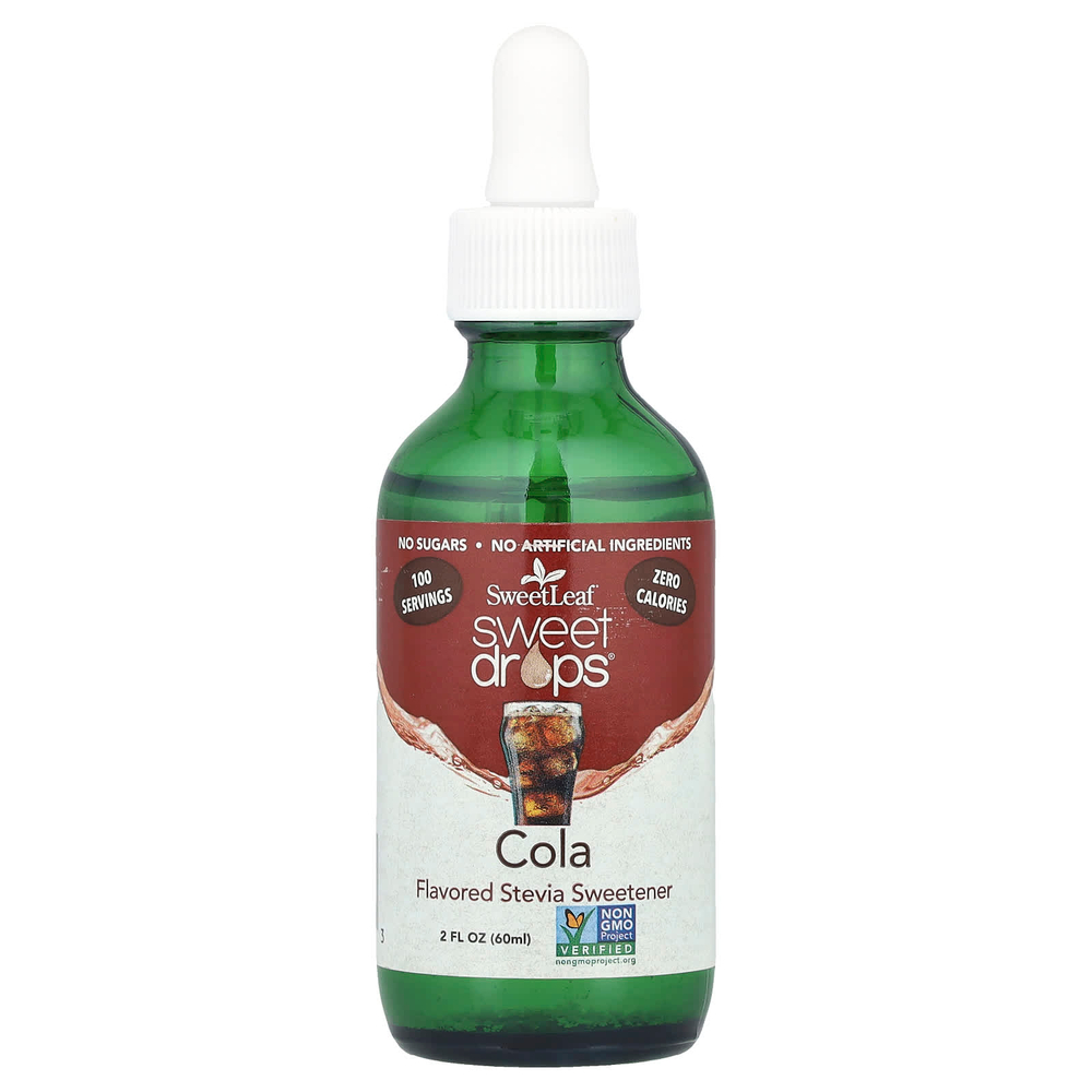 SweetLeaf Stevia, Кола, 60 мл (2 жидк. Унции)