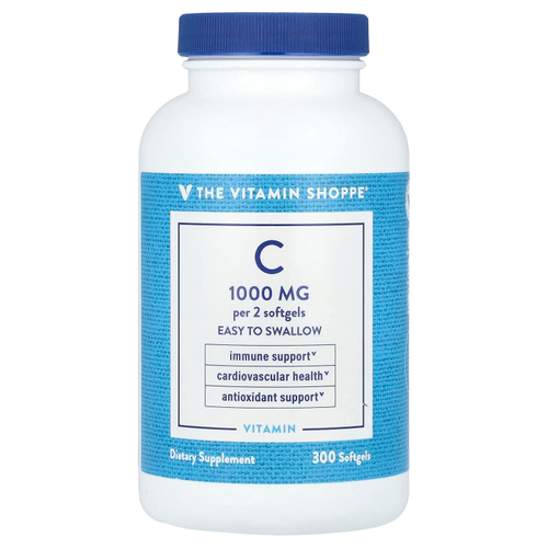 The Vitamin Shoppe, Витамин C, 300 мягких таблеток
