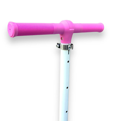 Самокат Flash Neon HT-1080 white (Бело-розовый)