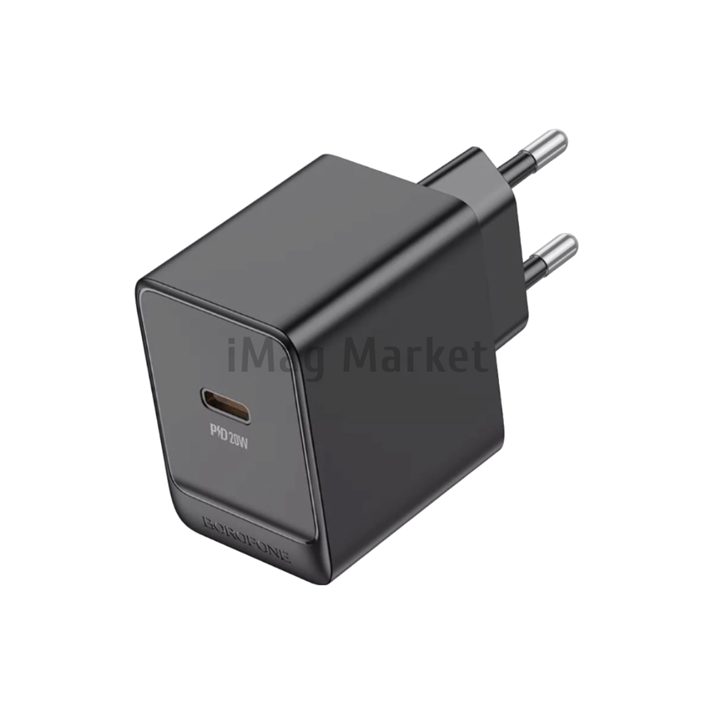 Сетевое зарядное устройство Borofone BAS13A, 1 USB-C, 20W, 3A, черный