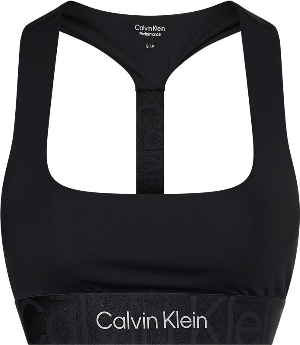 ТОП теннисный Calvin Klein WO Medium Support Sports Bra - черный