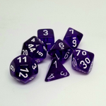 Chessex 7-dice set Purple/White