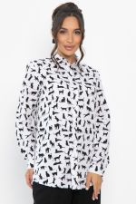 Рубашка Надель (белая/кошки) Б13844-16М LT Collection