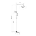 Душевая система с термостатом Raglo R01.26, хром