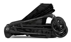 Прогулочная коляска Cybex Melio Street Real Black с дождевиком